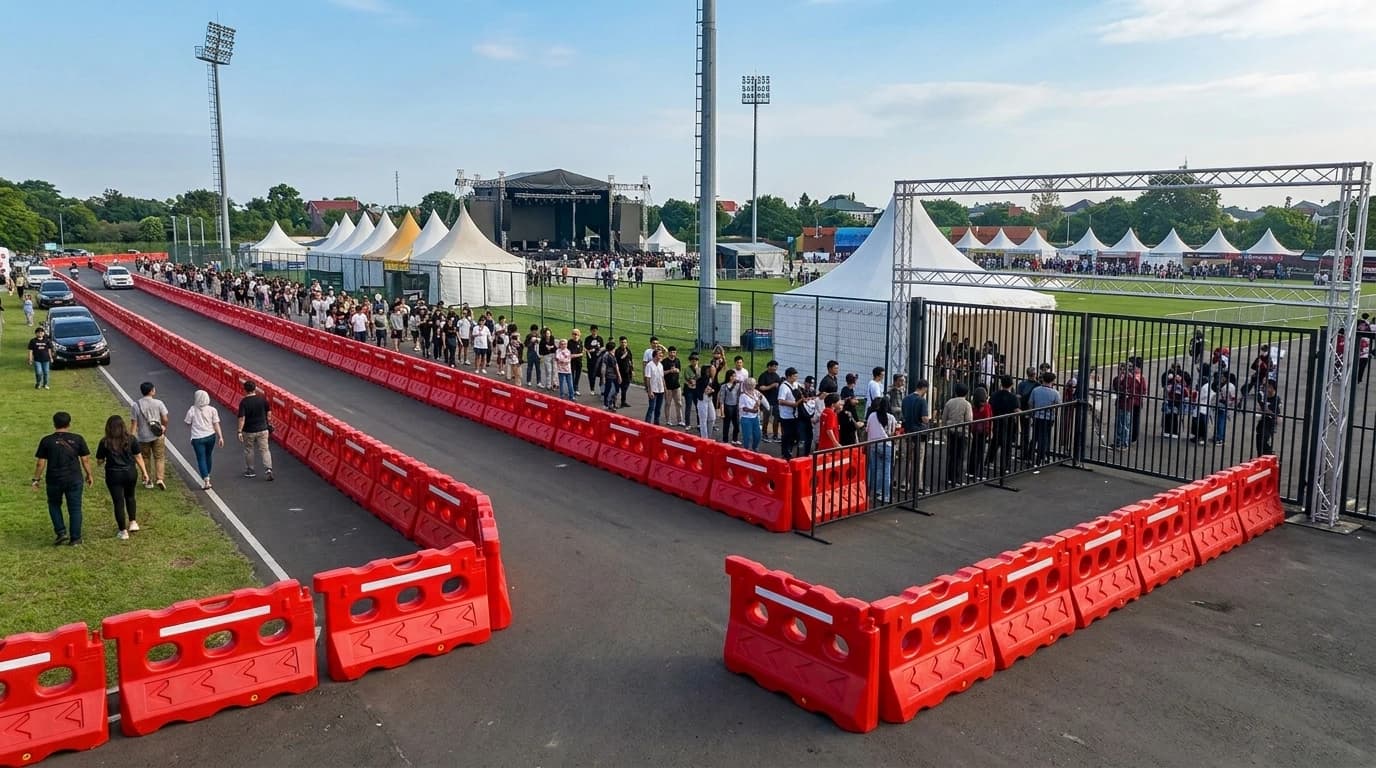 Panduan Road Barrier: Fungsi, Jenis, Ukuran, dan Penggunaannya