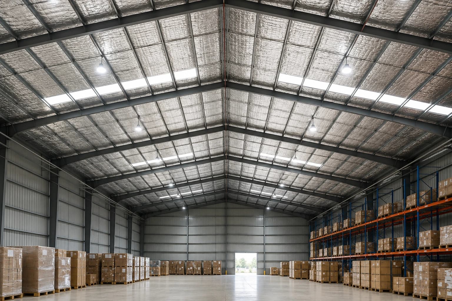 roof insulation in Warehouse