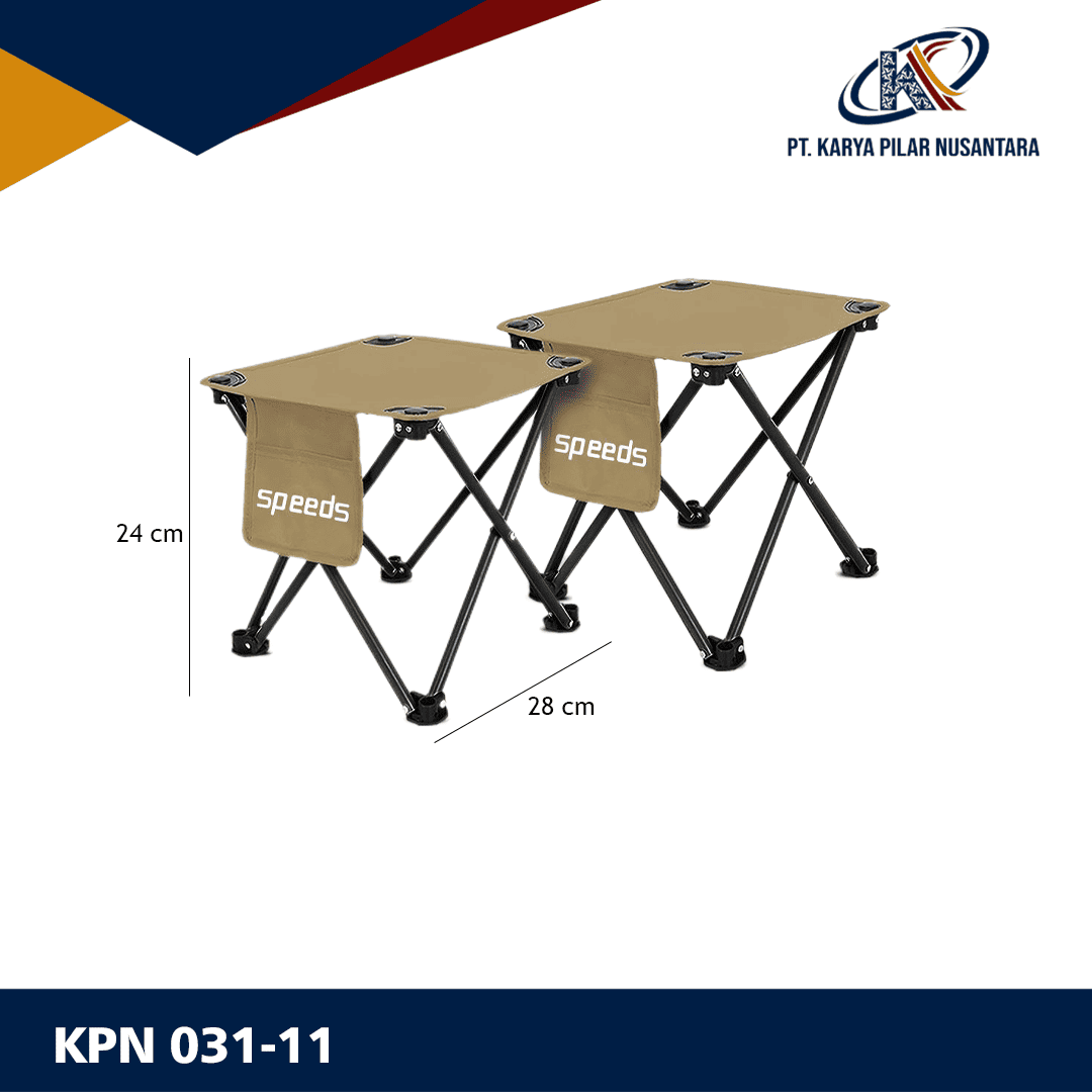 Kursi Lipat Camping Tanpa Sandaran KPN 031-11 dari Karya Pilar Nusantara